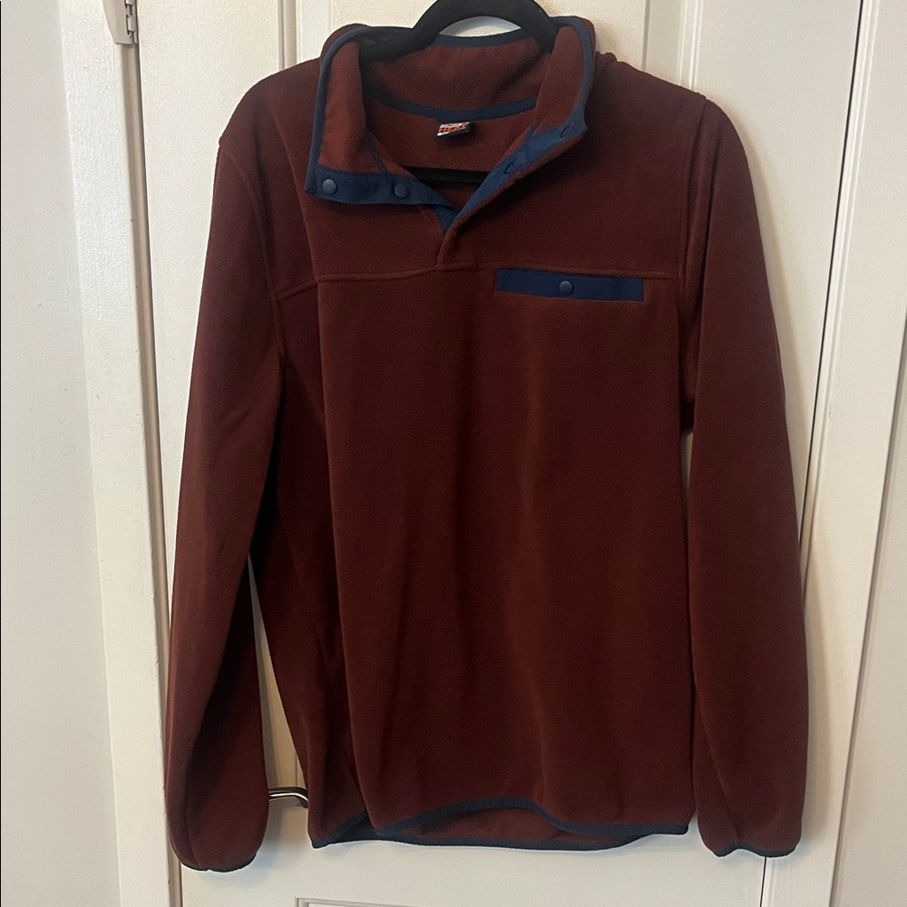 Men's Red Pullover Sweater